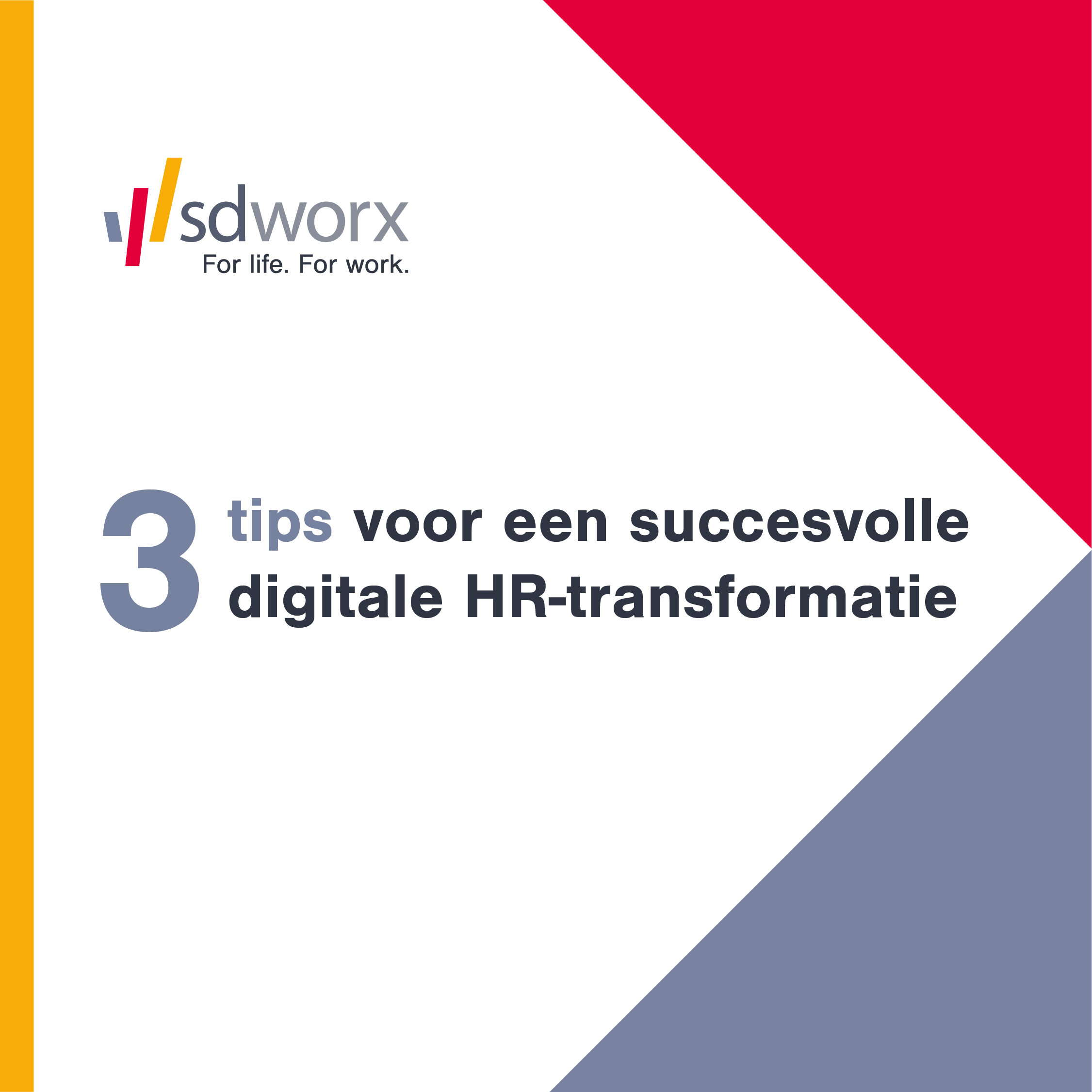SD Worx logo en tekst over HR-digitalisering